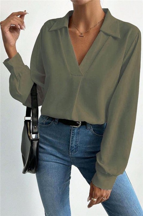 Bluză damă MIOHEZA KHAKI, Culoare: khaki, IVET.RO - Reduceri de până la -80%