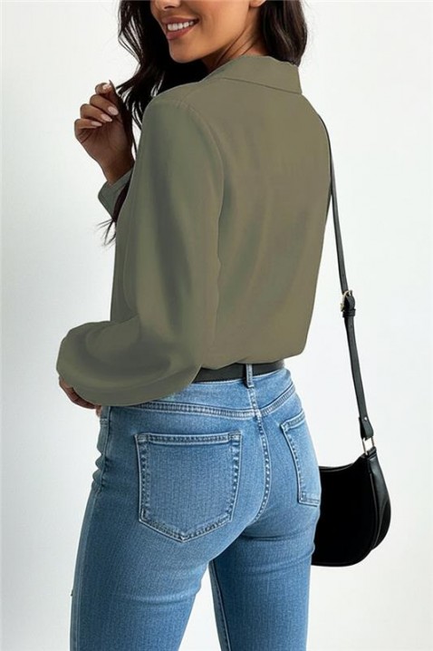 Bluză damă MIOHEZA KHAKI, Culoare: khaki, IVET.RO - Reduceri de până la -80%