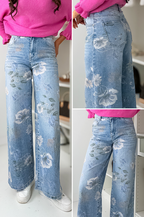 Blugi FLORVILA, Culoare: albastru deschis, IVET.RO - Reduceri de până la -80%