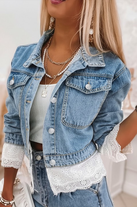 Geacă de blugi GEZELINDA, Culoare: albastru deschis, IVET.RO - Reduceri de până la -80%