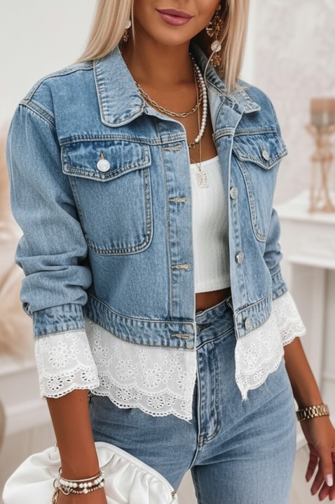 Geacă de blugi GEZELINDA, Culoare: albastru deschis, IVET.RO - Reduceri de până la -80%