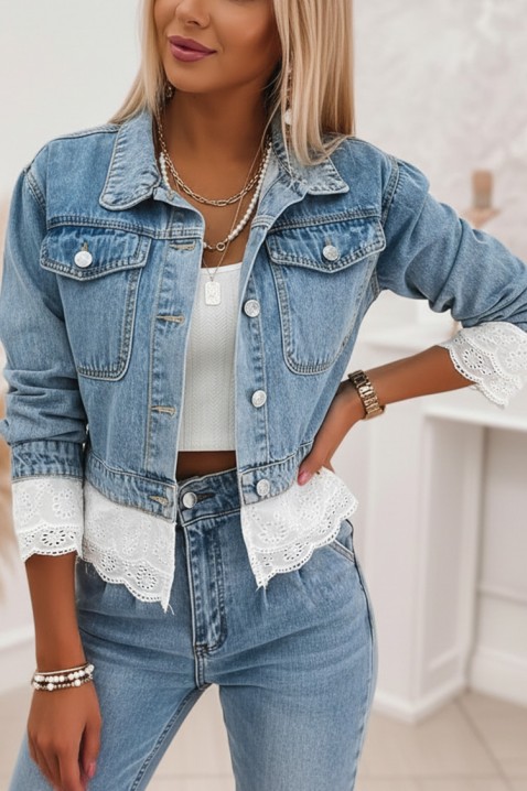 Geacă de blugi GEZELINDA, Culoare: albastru deschis, IVET.RO - Reduceri de până la -80%