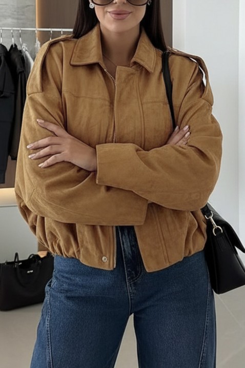 Geacă ZERLENDA CAMEL, Culoare: maro deschis    , IVET.RO - Reduceri de până la -80%