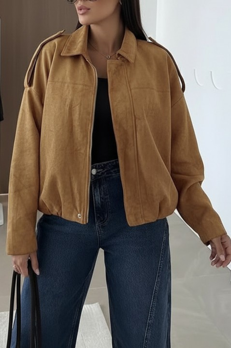 Geacă ZERLENDA CAMEL, Culoare: maro deschis    , IVET.RO - Reduceri de până la -80%