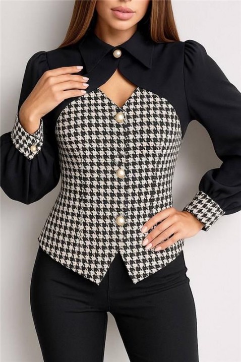 Cămașă damă XERIOHA BLACK, Culoare: negru, IVET.RO - Reduceri de până la -80%