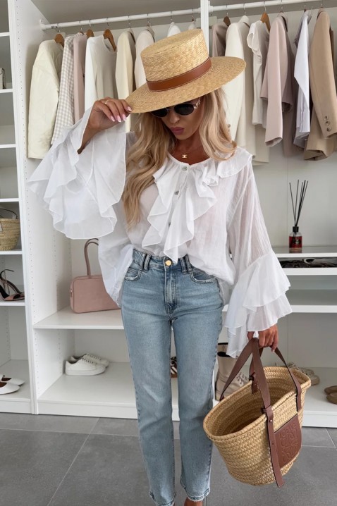 Cămașă damă VOLELANDA WHITE, Culoare: alb, IVET.RO - Reduceri de până la -80%