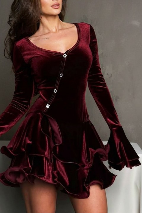 Rochie VERLIANA BORDO, Culoare: bordo, IVET.RO - Reduceri de până la -80%