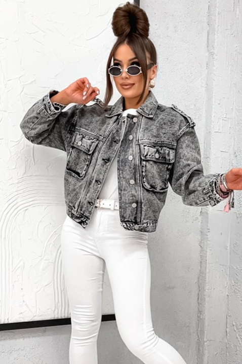 Geacă de blugi VOLINDA, Culoare: gri, IVET.RO - Reduceri de până la -80%