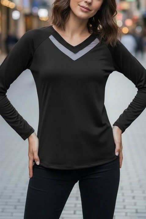 Bluză damă RIONELDA BLACK, Culoare: negru, IVET.RO - Reduceri de până la -80%