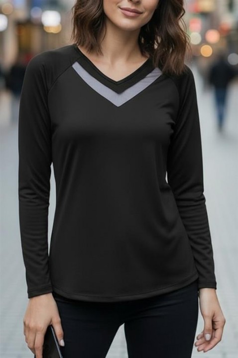 Bluză damă RIONELDA BLACK, Culoare: negru, IVET.RO - Reduceri de până la -80%