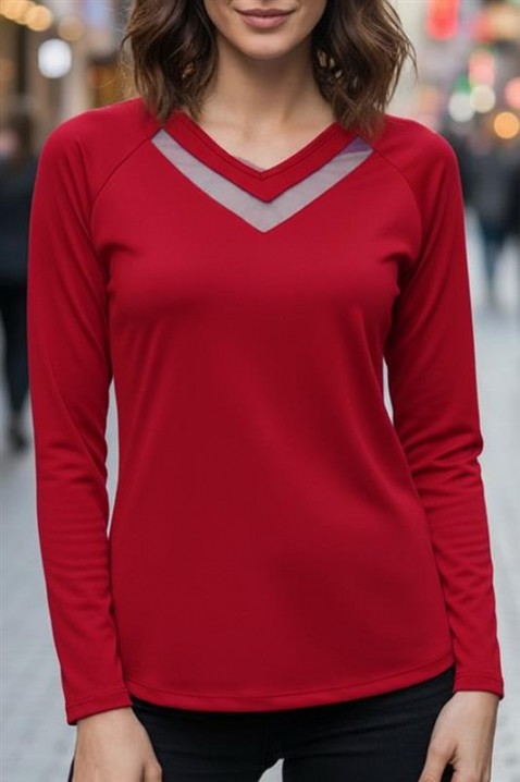 Bluză damă RIONELDA RED, Culoare: roșu, IVET.RO - Reduceri de până la -80%