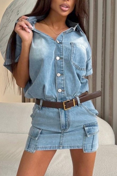 Rochie NEBRALENDA, Culoare: albastru deschis, IVET.RO - Reduceri de până la -80%