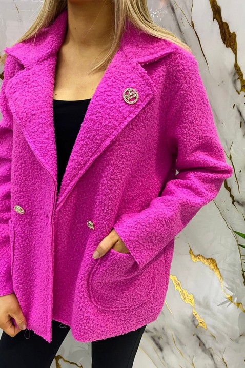 Palton ZALERODA FUCHSIA, Culoare: fuchsia, IVET.RO - Reduceri de până la -80%