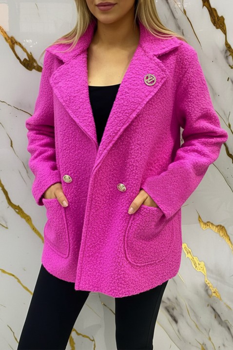Palton ZALERODA FUCHSIA, Culoare: fuchsia, IVET.RO - Reduceri de până la -80%