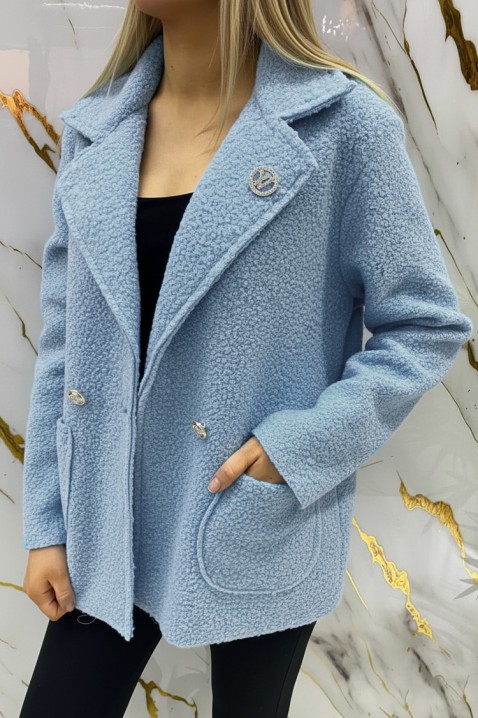 Palton ZALERODA SKY, Culoare: albastru deschis, IVET.RO - Reduceri de până la -80%