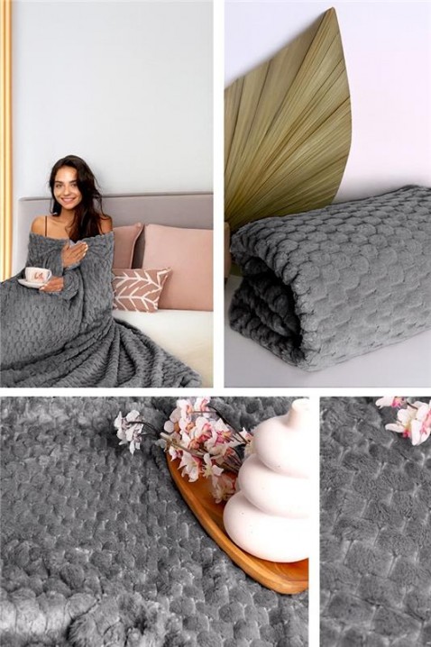 Pătură BELMONGA GREY 160x200 cm, Culoare: gri, IVET.RO - Reduceri de până la -80%