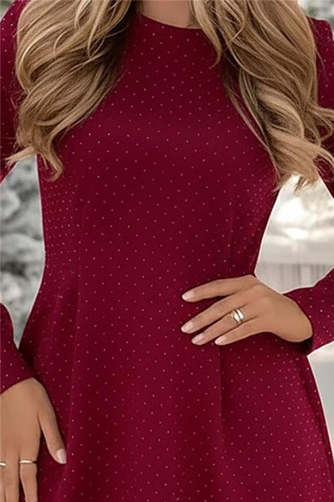 Rochie DERITONA BORDO, Culoare: bordo, IVET.RO - Reduceri de până la -80%