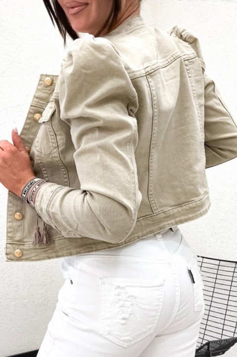 Geacă de blugi BELIGONDA, Culoare: bej, IVET.RO - Reduceri de până la -80%