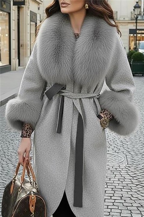 Palton VANGELSA, Culoare: gri, IVET.RO - Reduceri de până la -80%