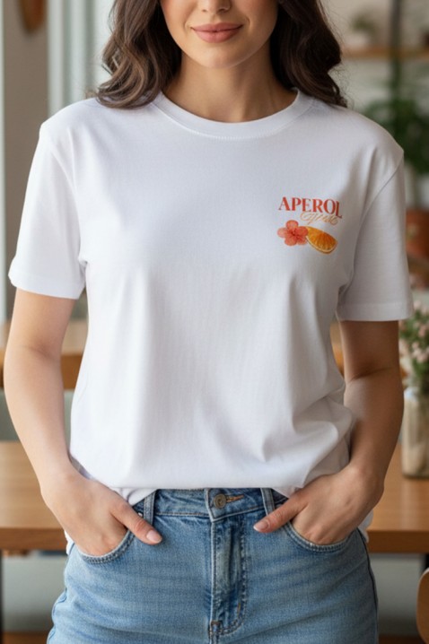 Tricou APEROLZA WHITE, Culoare: alb, IVET.RO - Reduceri de până la -80%
