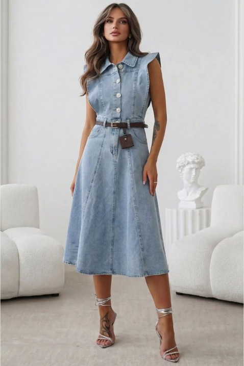 Rochie STILIYANA, Culoare: albastru deschis, IVET.RO - Reduceri de până la -80%