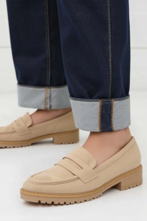 Mocasini damă MOKANINZA BEIGE, Culoare: bej, IVET.RO - Reduceri de până la -80%