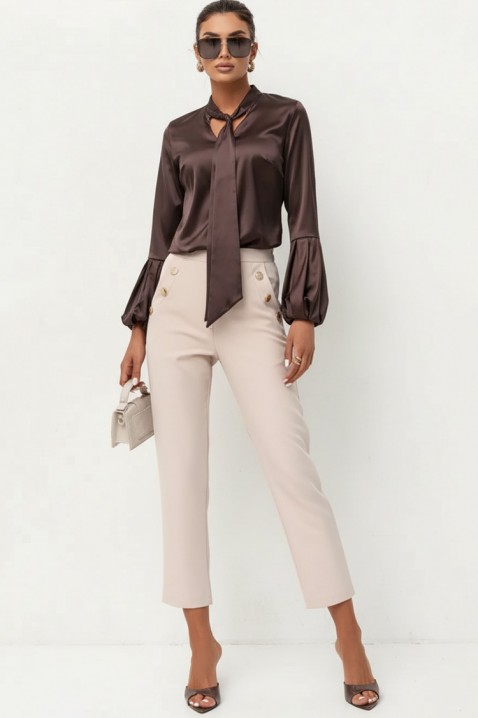 Bluză damă GERZOLDA BROWN, Culoare: maro, IVET.RO - Reduceri de până la -80%