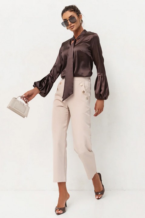 Bluză damă GERZOLDA BROWN, Culoare: maro, IVET.RO - Reduceri de până la -80%