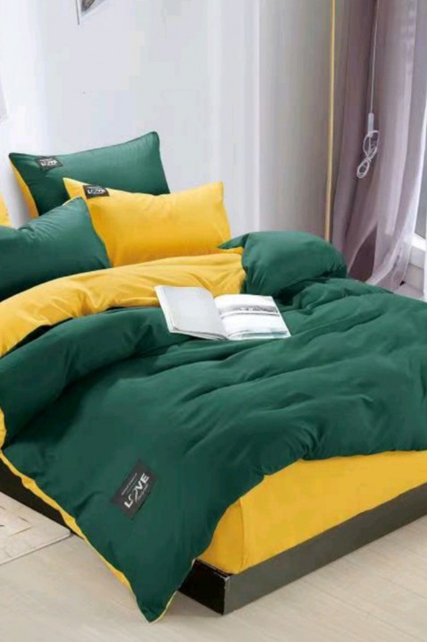 Lenjerie de pat TRENILMY GREEN 160x220 cm bumbac 3 piese, Culoare: verde, IVET.RO - Reduceri de până la -80%