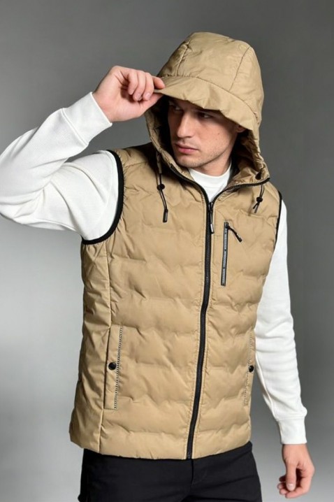 Vestă bărbați RIKTOZ, Culoare: bej, IVET.RO - Reduceri de până la -80%