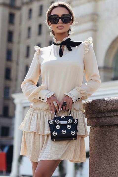 Rochie VLODELZA, Culoare: ecru, IVET.RO - Reduceri de până la -80%