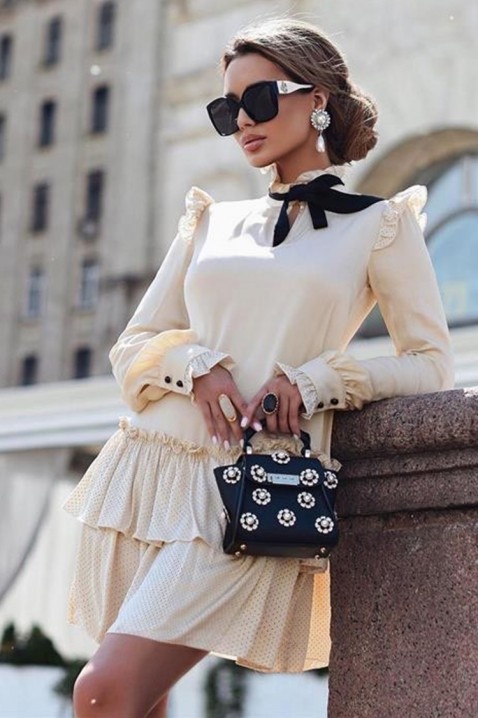 Rochie VLODELZA, Culoare: ecru, IVET.RO - Reduceri de până la -80%