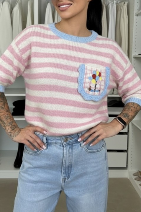 Pulover PLOLELONDA PUDRA, Culoare: pudră, IVET.RO - Reduceri de până la -80%