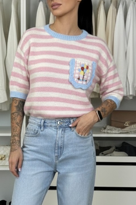 Pulover PLOLELONDA PUDRA, Culoare: pudră, IVET.RO - Reduceri de până la -80%