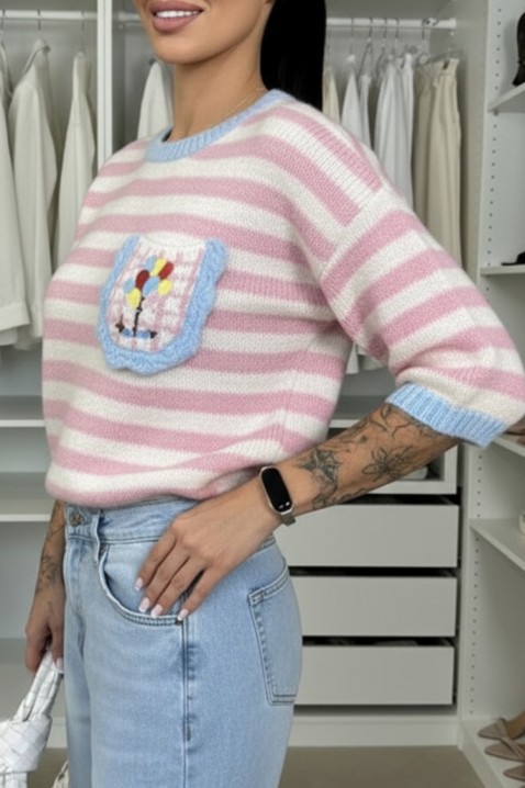 Pulover PLOLELONDA PUDRA, Culoare: pudră, IVET.RO - Reduceri de până la -80%