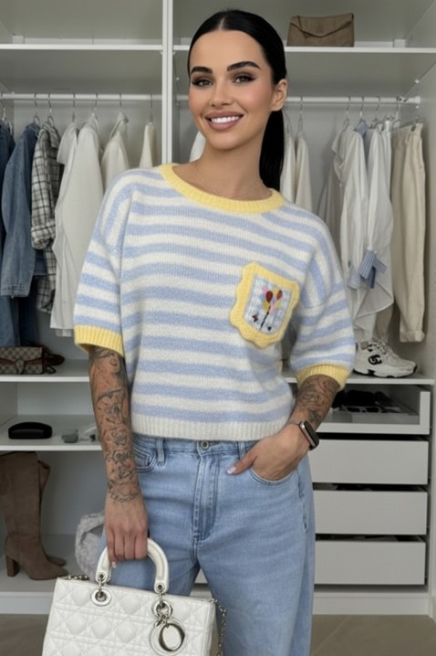 Pulover PLOLELONDA SKY, Culoare: albastru deschis, IVET.RO - Reduceri de până la -80%