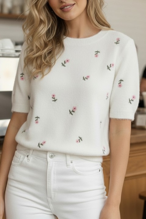 Pulover BENTONZA WHITE, Culoare: alb, IVET.RO - Reduceri de până la -80%