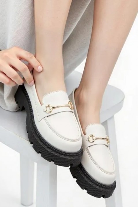 Mocasini damă KSIOVERLA ECRU, Culoare: ecru, IVET.RO - Reduceri de până la -80%