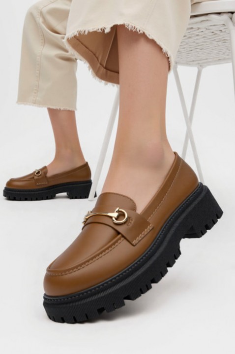 Mocasini damă KSIOVERLA BROWN, Culoare: maro deschis    , IVET.RO - Reduceri de până la -80%