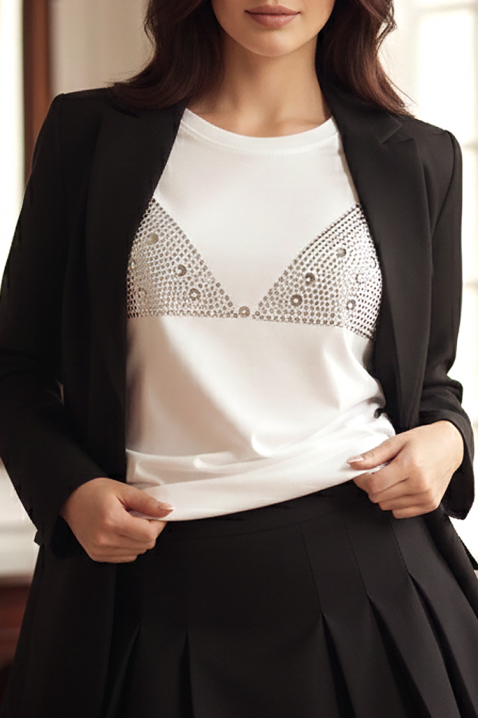 Tricou BOJANA, Culoare: alb, IVET.RO - Reduceri de până la -80%