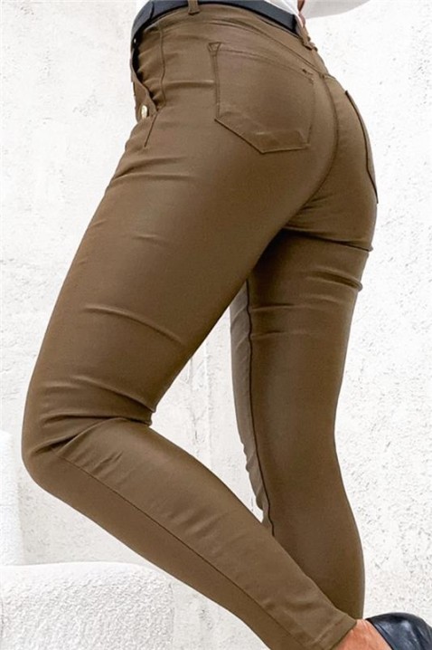 Pantaloni TEBRIADA, Culoare: maro, IVET.RO - Reduceri de până la -80%