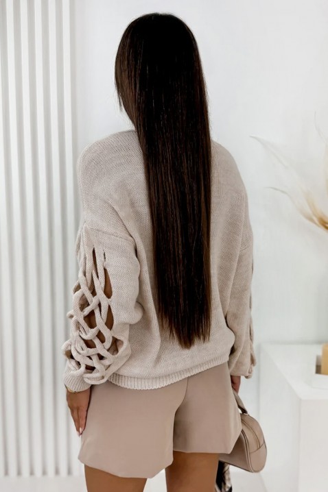 Cardigan JILENDA BEIGE, Culoare: alb, IVET.RO - Reduceri de până la -80%