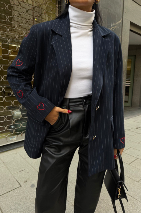 Sacou NARILZA NAVY, Culoare: bleumarin, IVET.RO - Reduceri de până la -80%