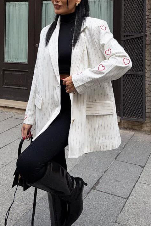 Sacou NARILZA WHITE, Culoare: alb, IVET.RO - Reduceri de până la -80%