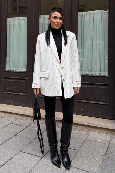 Sacou NARILZA WHITE, Culoare: alb, IVET.RO - Reduceri de până la -80%