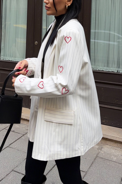 Sacou NARILZA WHITE, Culoare: alb, IVET.RO - Reduceri de până la -80%