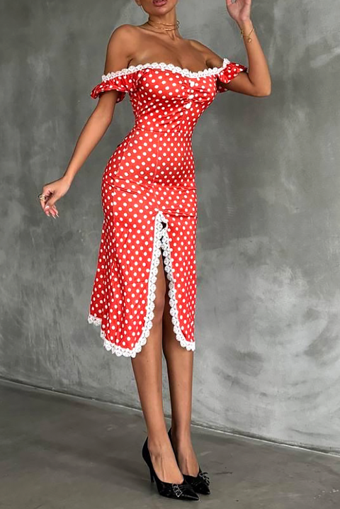 Rochie MREVILDA, Culoare: roșu, IVET.RO - Reduceri de până la -80%