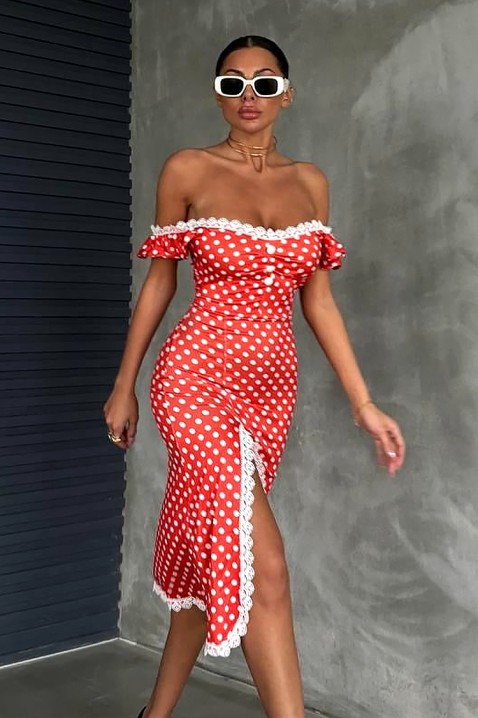 Rochie MREVILDA, Culoare: roșu, IVET.RO - Reduceri de până la -80%