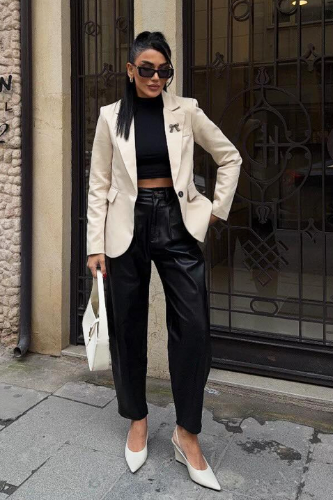 Sacou FILILONDA, Culoare: ecru, IVET.RO - Reduceri de până la -80%