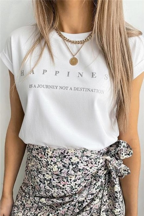 Tricou TENINZA, Culoare: alb, IVET.RO - Reduceri de până la -80%